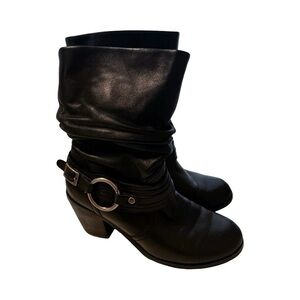 HARLEY DAVIDSON Leather Riding Solstice Boots Black Sz 6